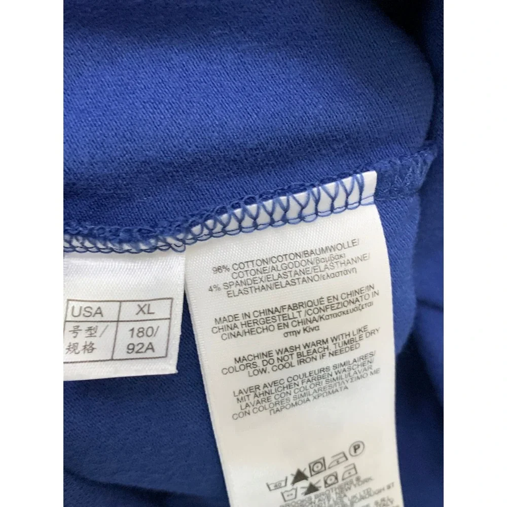 Brooks Brothers 346 Women's Blue Long Sleeve Slim Fit Polo Shirt XL NWT